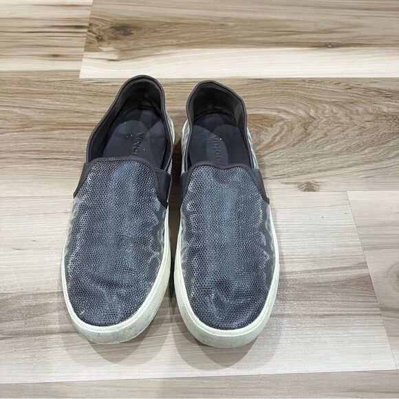 Vince. Blair Snakeskin Embossed Leather Slip-on Sneakers Women’s 7.5 - Picture 2 of 6